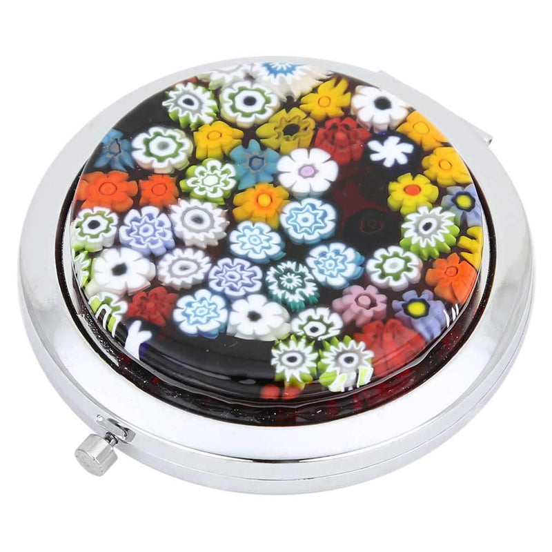 [Australia] - GlassOfVenice Murano Glass Millefiori Folding Compact Mirror - Multicolor 