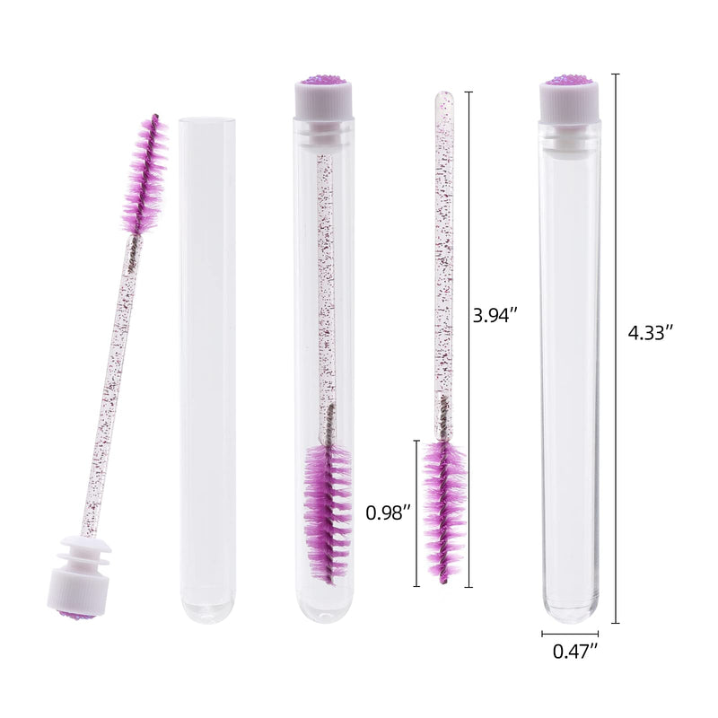 [Australia] - Tbestmax 300 Disposable Mascara Wands and 30 Reusable Empty Eyelash Brush Tube, Crystal Lash Spoolies for Eyelash Extensions Wands-6 Colors 