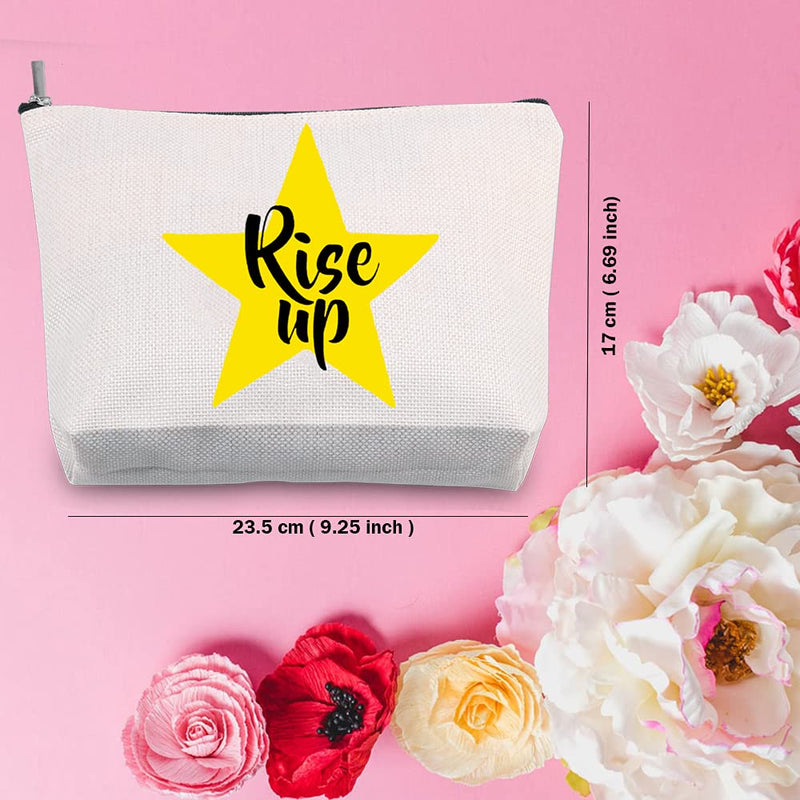 [Australia] - TSOTMO Hamilton Gift I'M NOT THROWING MY SHOT Cosmetic Bags Rise Up Gift Broadway Musical Gift for Her (Rise up) 