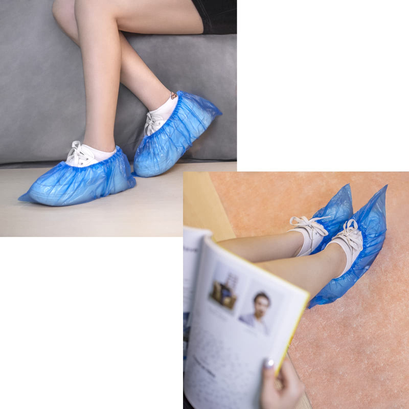 [Australia] - KCTUKA Disposable Shoe Covers, 50 PCS (25 Pairs) Green Convenience Boot Cover, Waterproof, Non slip, Dust proof, Protect Your Shoes, Floor, Carpet, One Size Fit Most 50 Pack (25 Pairs ) 