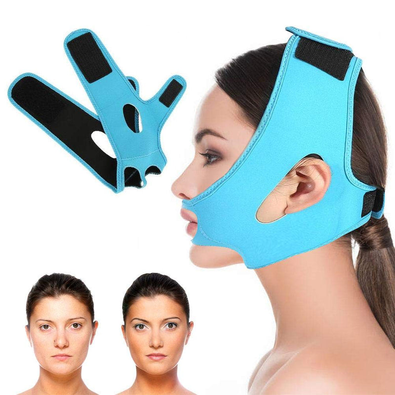 [Australia] - V Line Mask,Facial Bandages Tighten Anti Wrinkle Mask,Double Chin Pressure Reducer,Face Lifting,Face Firming,Face Band for Lifting Double Chin Reduce 