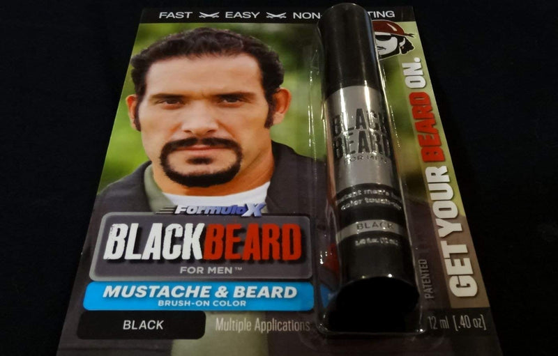 [Australia] - Blackbeard for Men - temporary brush on colour 12ml (0.40oz) BLACK (BLK-BRDBLK) BLK-BRDBLK 