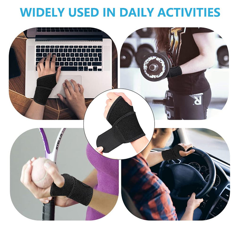 [Australia] - Wrist Support Brace, Adjustable Carpal Tunnel Wrist Braces for Tendonitis, Arthritis, Night Support, Comfortable Wrist Wraps Compression Strap for Hand Wrist Joint Pain Relief, Fits Both Hands(Single) 1 