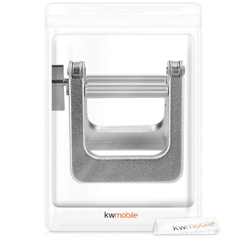 [Australia] - kwmobile Metal Toothpaste Tube Squeezer - Large Multifunctional Tube Wringer Roller Dispenser for Hair Color Dye, Paint Tubes, Hand Cream, Cosmetics Silver 