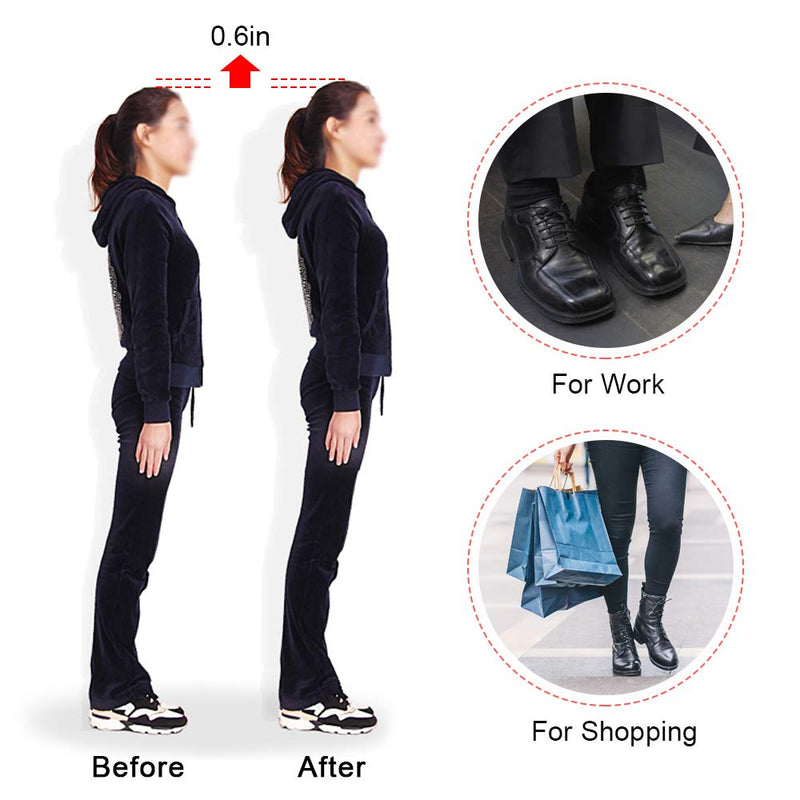 [Australia] - Dr. Foot's Height Increase Insoles, Heel Cushion Inserts, Heel Lift Inserts for Leg Length Discrepancies Blue 1" Height 