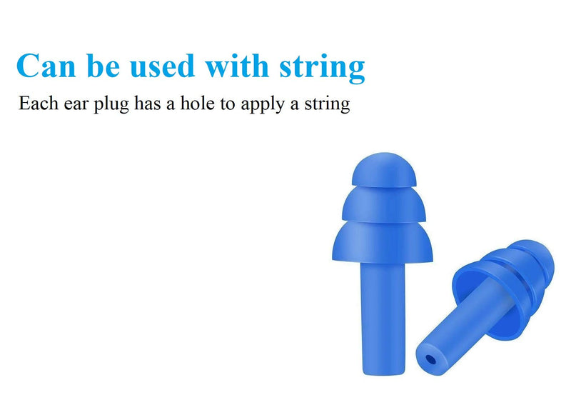 [Australia] - 50 Pair Silicone Ear Plugs in Plastic Cases NRR 28dB Soft Reusable Washable Comfortable for Swimming Adults Earplugs Water Shower Surfing Sports 50 Pair (Pack of 1) 