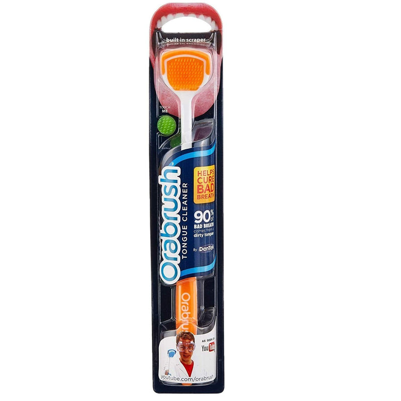 [Australia] - DenTek Orabrush Tongue Cleaner and Tongue Scraper, 1 Count (Pack of 1) 1 Count (Pack of 1) 