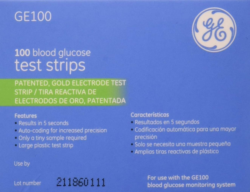 [Australia] - GA/Bionime GE100 Diabetic Test Strips, 100 Count 