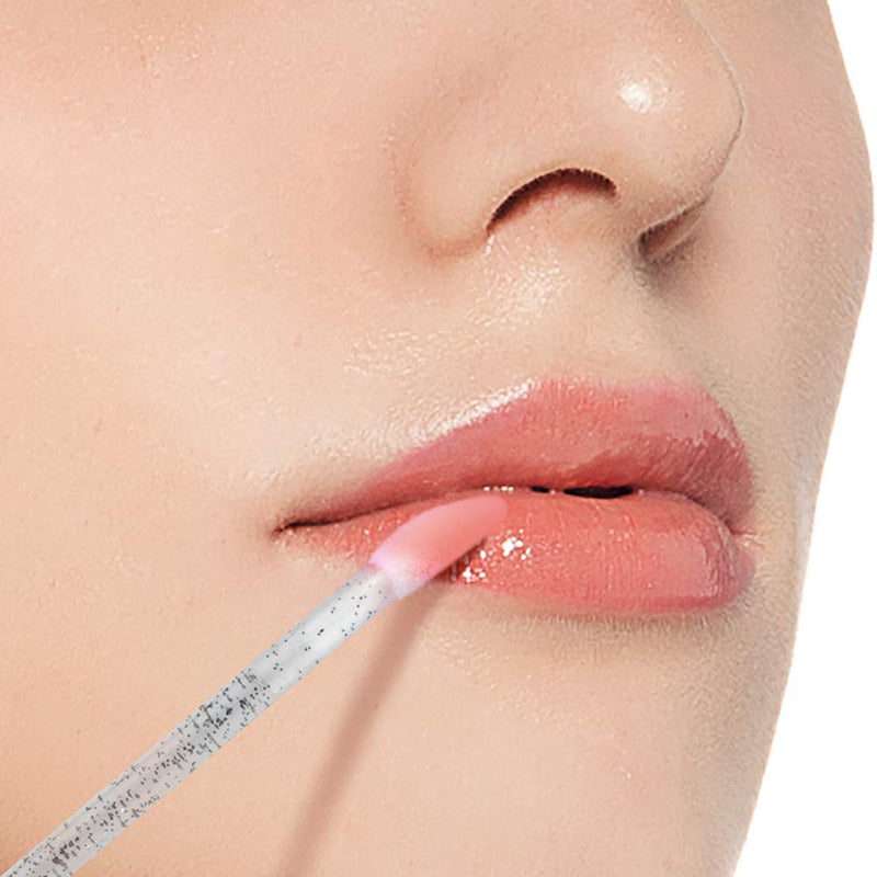 [Australia] - 300PCS Glitter Crystal Lip Brush, Disposable Lip Brushes Lip Gloss Applicators Lipstick Gloss Wands Applicator Perfect Makeup Tool Kits (Black) Black 