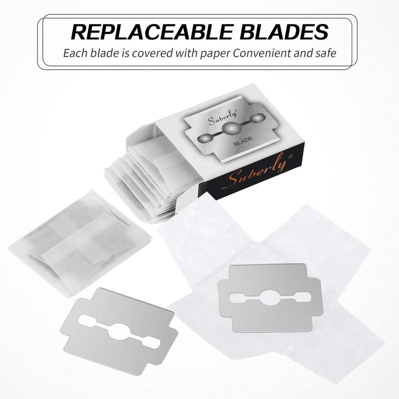 [Australia] - 200 Pieces Callus Shaver Replacement Blades Corn Plane Blades Stainless Steel Blades for Removing Callus Foot Care and Pedicure Tools 