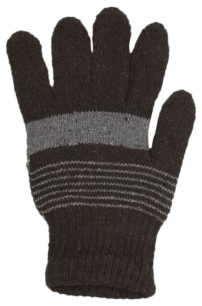 [Australia] - Winter Magic Gloves, 12 Pairs Stretchy Warm Knit Bulk Pack Mens Womens 12 Pairs Assorted Knit 