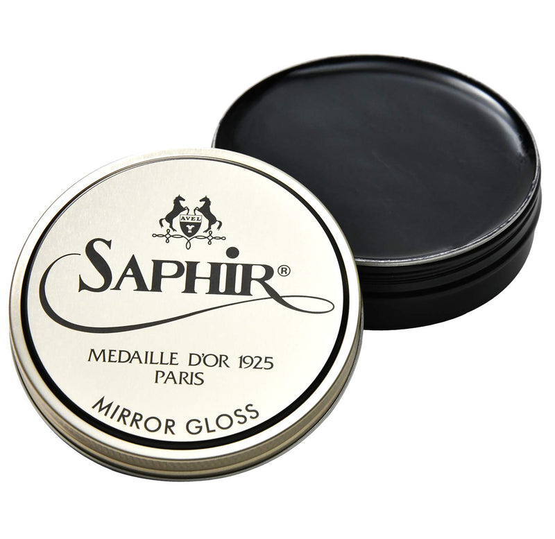[Australia] - Saphir Medaille d’Or Mirror Gloss - Natural Wax Polish for Leather Shoes & Boots Black 