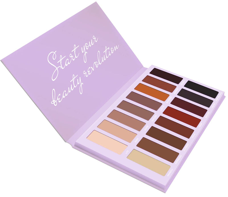 [Australia] - Best Pro Eyeshadow Palette Matte - 16 Highly Pigmented Makeup Eye Shadow Colors - Professional Vegan Nudes Warm Natural Bronze Neutral Smoky Shades 