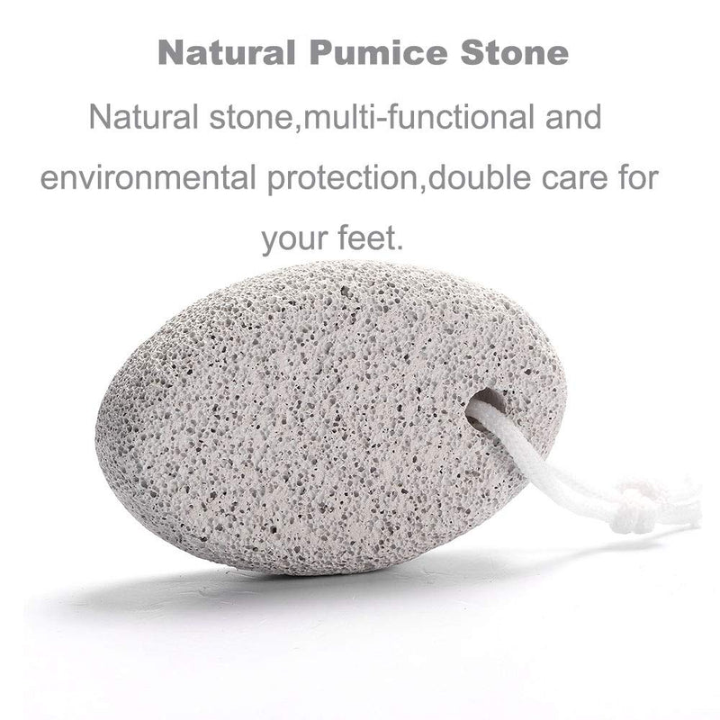 [Australia] - Natural Pumice Stone for Feet, Borogo 3-Pack Lava Pedicure Tools Hard Skin Callus Remover for Feet and Hands - Natural Foot File Exfoliation to Remove Dead Skin, Heels, Elbows, Hands A-white 