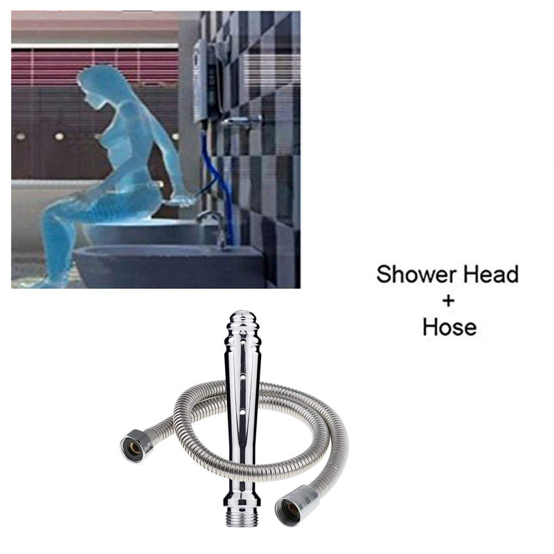 [Australia] - Shower Douche for Enema Rinse, Enemator Cleaning Shower Both for Men and Women-Handheld Shower Bidet For Pregnant Women 59-inch shower hose （small） 
