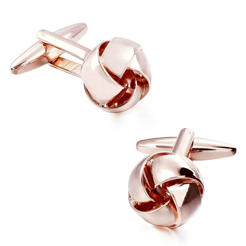 [Australia] - HAWSON Personalize Flower Knot Man Shirt Tuxedo 6 Studs and 2 Cufflinks Set Rose Gold 