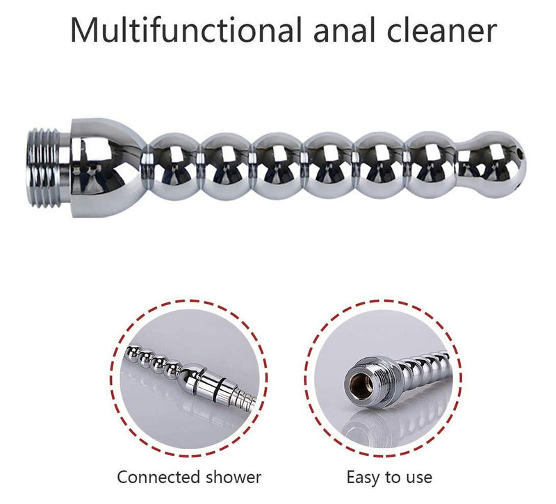 [Australia] - Metal Enema Handheld Shower, Shower Enema 3 Heads Nozzle System for Colonic Cleanse Kit - with 150CM Hose and Water Tank Hook (2 Style) 