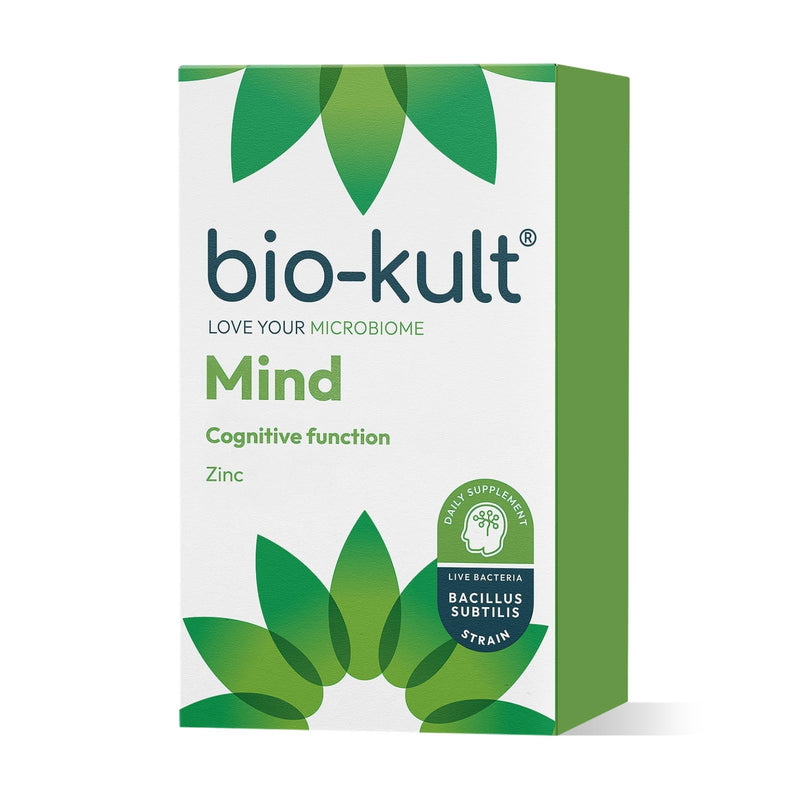 [Australia] - Bio-Kult Mind Live Bacteria Supplement Targeting Cognitive Function with Added Wild Blueberry and Grape Extracts, Zinc Citrate, 42 g BK-055, 60 Capsules 