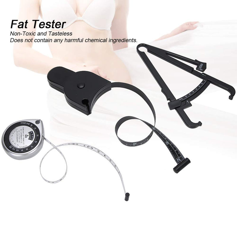 [Australia] - QiaNgshuAikj Fat Caliper Body Measuring Ruler, Skinfold Calipers and Body Fat Tape Measure Tool, Measure Tape for Waist Leg Arm Measurement Tools 
