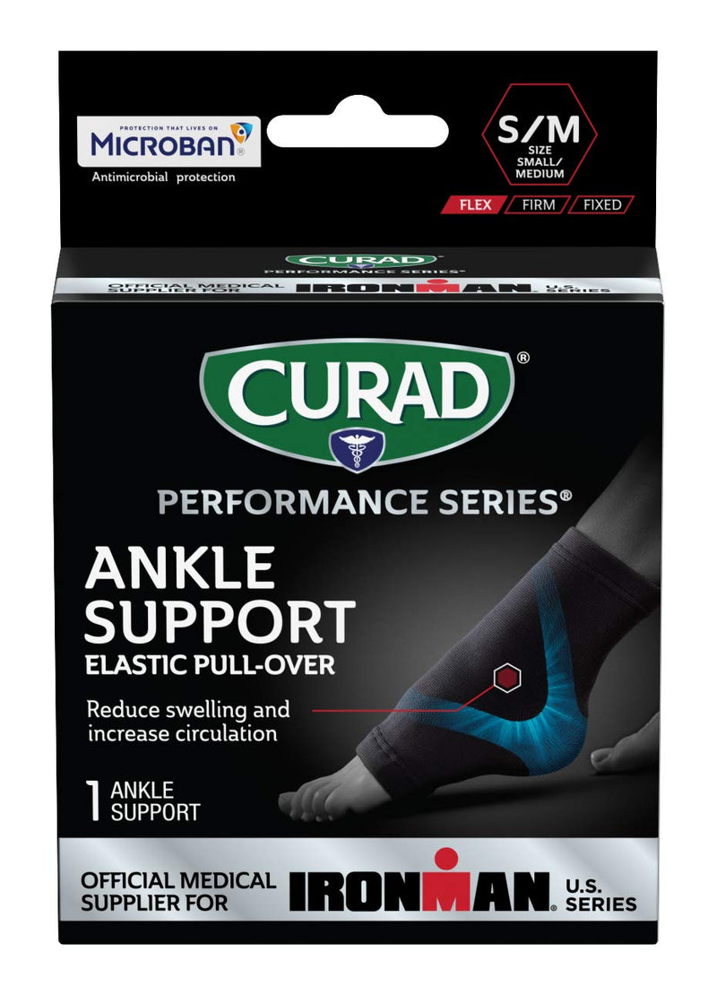 [Australia] - CURAD Performance Series Ironman Ankle Support, Elastic, Small/Medium, 1 Count 