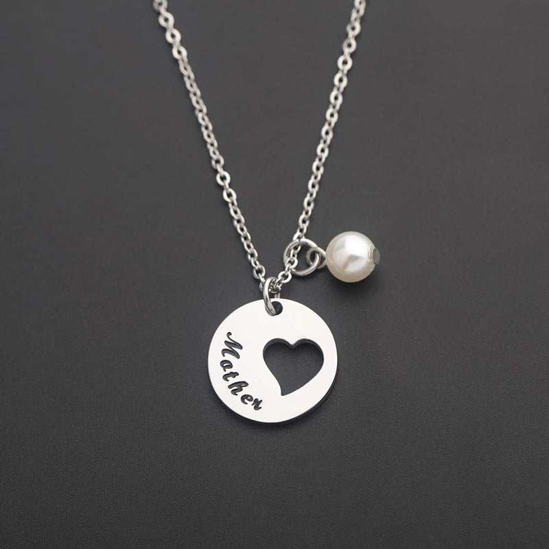 [Australia] - CHOORO Mother Daughter Heart Cutout Necklace Set of 2/3/4 Mom and Me Jewelry mother 3 daughters N 