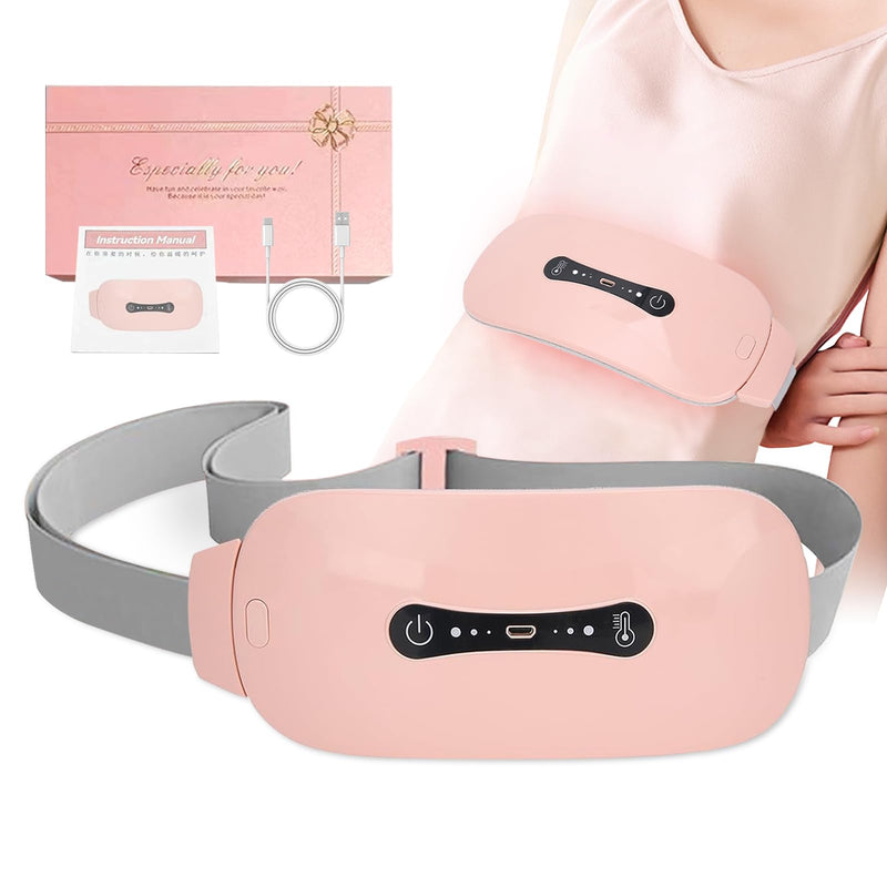 [Australia] - Menstrual Heating Pad, Electric Cordless Heating Waist Belt, Rechargeable Heated Massage Pad for Menstrual / Period, Stomachache, Back or Belly Pain Relief 