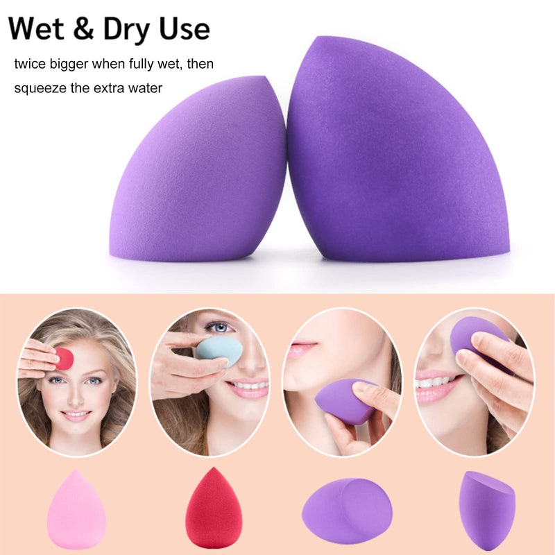 [Australia] - Makeup Brushes DUAIU 16pcs Makeup Brush Set Premium Synthetic Bristles Wooden Handle Foundation Brush Concealers Eyeshadow Make up Brushes Set with 5 Makeup Sponge 