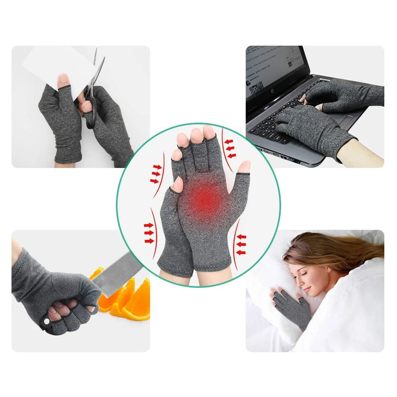 [Australia] - Arthritis Gloves,Arthritis Gloves for Women for Pain,Compression Arthritis Gloves,Fingerless Gloves for Computer Typing and Daily Work Medium 
