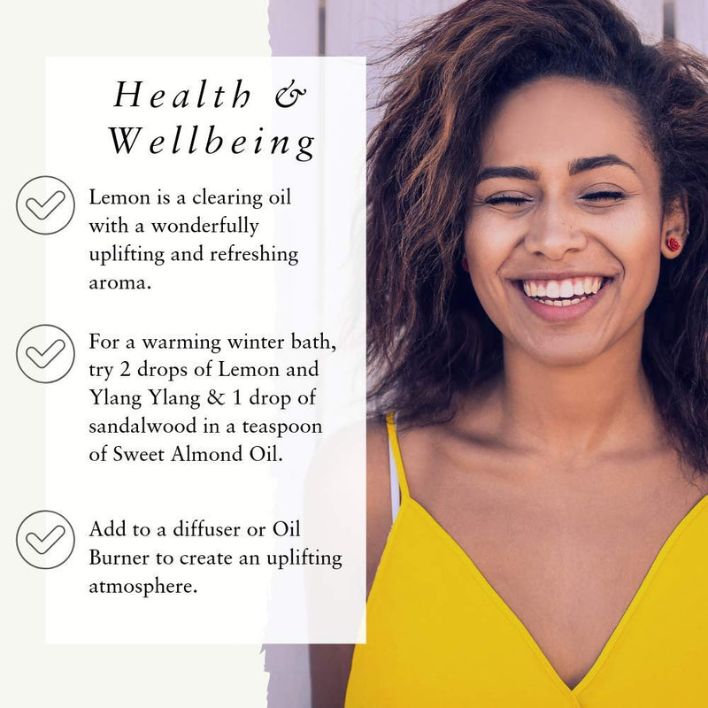 [Australia] - Absolute Aromas Lemon 10ml (citrus limonum) Essential Oil - 100% Pure, Natural, Undiluted, Vegan and Cruelty-Free - For use in Diffusers and Aromatherapy Blends 