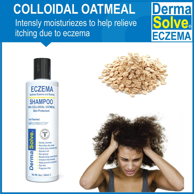 [Australia] - Eczema Relief Shampoo (2-Pack) | Eczema Flare Control Scalp & Dandruff Relief Therapy That Protects, Moisturizes, and Repairs Skin by DermaSolve - Kids, Babies & Adults - Steroid Free (Shampoo 2-Pack) Shampoo 2-Pack 