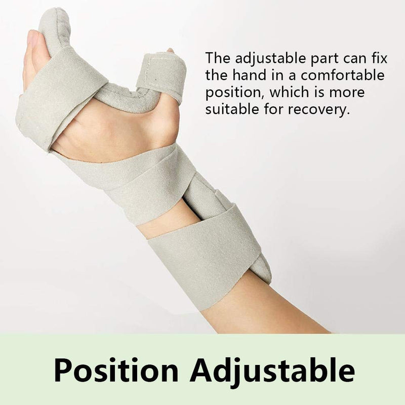 [Australia] - Resting Hand Splint, Thumb Stabilizer Wrap, Night Immobilizer Wrist Finger Brace for Hand Fractures, Wrist Sprains, Carpal Tunnel Pain - Functional Support for Sprains Fractures 2# 