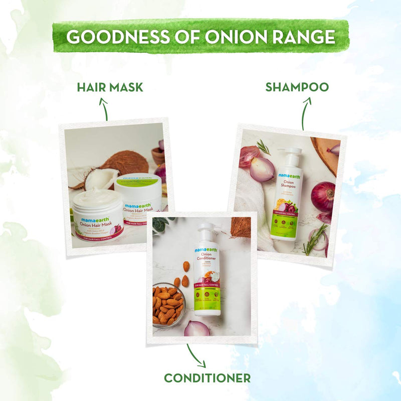 [Australia] - Mamaearth Onion Hair Mask for Hairfall Control with Organic Bamboo Vinegar - 200ml 