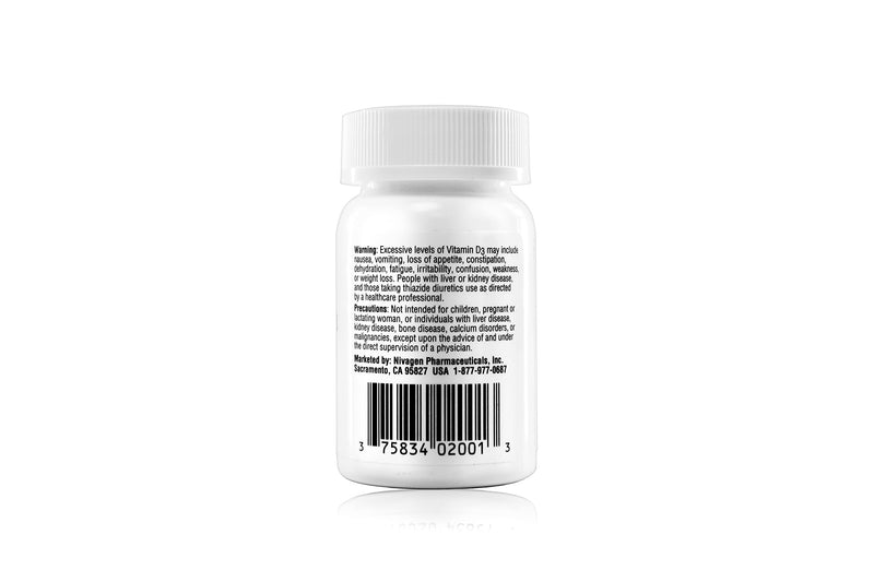 [Australia] - Nivagen Pharmaceuticals Inc Vitamin D3 50,000 IU (100) 100 Count (Pack of 1) 
