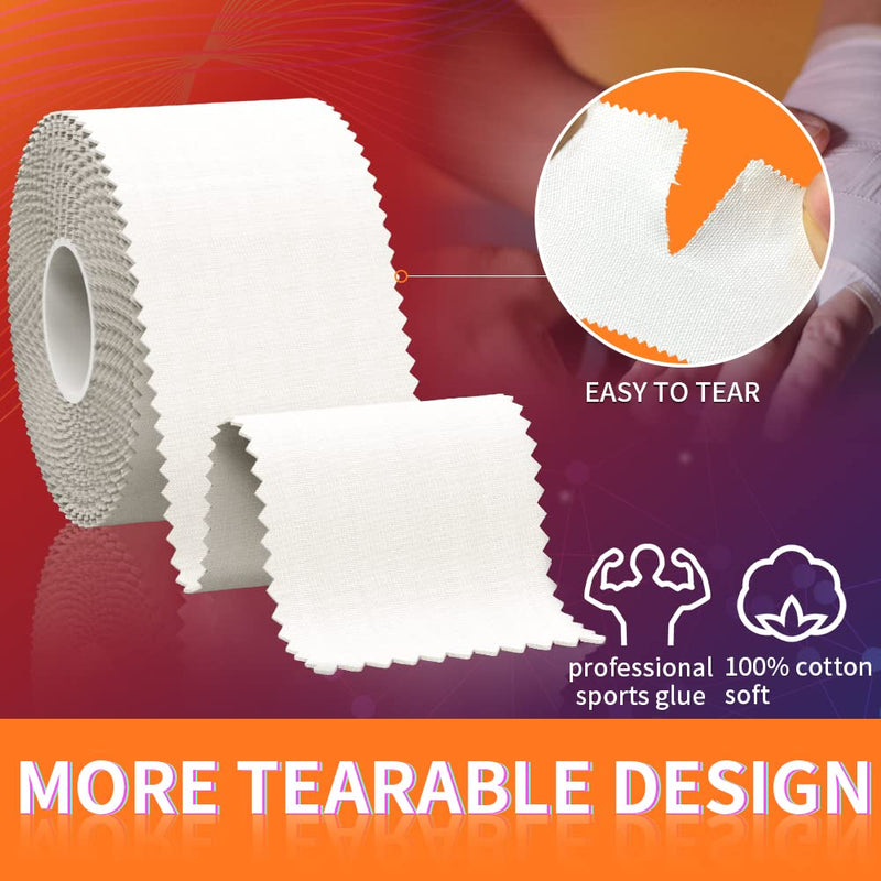 [Australia] - Athletic Tape - Medical Tape - Ankle Tape - Sfuchin 2 Pack 1.5" X 15 Yard Sports Tape - Strong Easy Tear NO Sticky Residue for Wrist Tape Baseball Arms Football Climbing Boxing Lacrosse Hockey Stick 