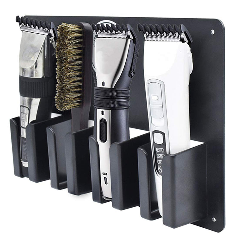 [Australia] - Gelible Hair Clipper Holder Salon Appliance Rack, Hairdressing Trimmers Storage Rack,Bathroom Comb Storage Stand, Electric Clipper Storage Convenient .Pack of 2 (Black) 
