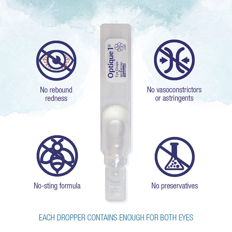 [Australia] - Boiron Optique 1 Eye Drops for Relief from Eye Irritation, Dry Eyes, Allergies, or Eyestrain - 10 Count. 10 Count (Pack of 1) 