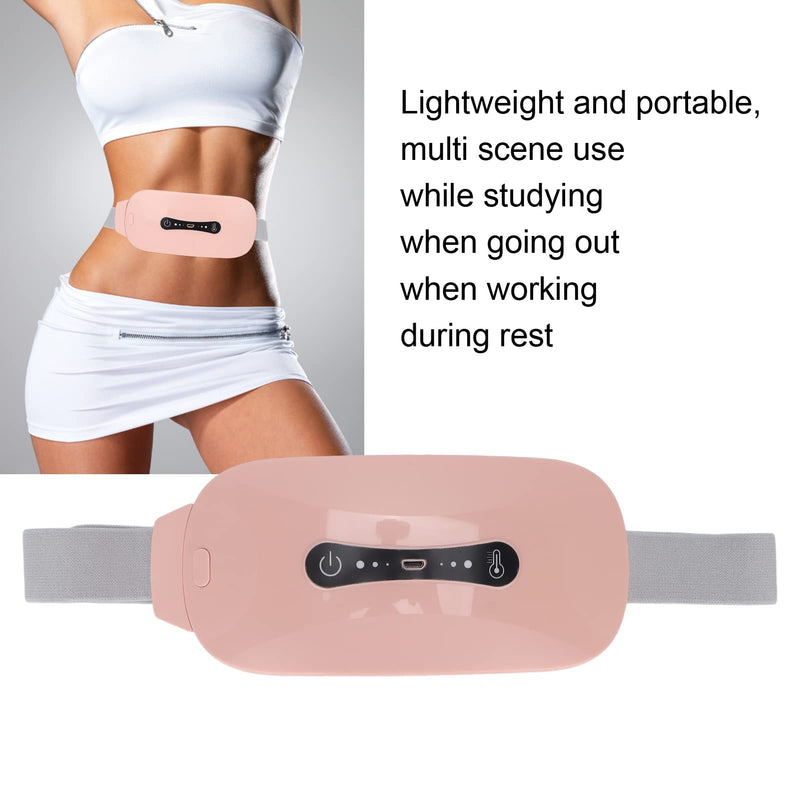 [Australia] - 3 Gears Electric Menstrual Heating Pad, Adjustable Cramp Heating Belt Waist Support Heating Belt for Period Pain Relief Cramps Belly Lumbar (pink) Pink 