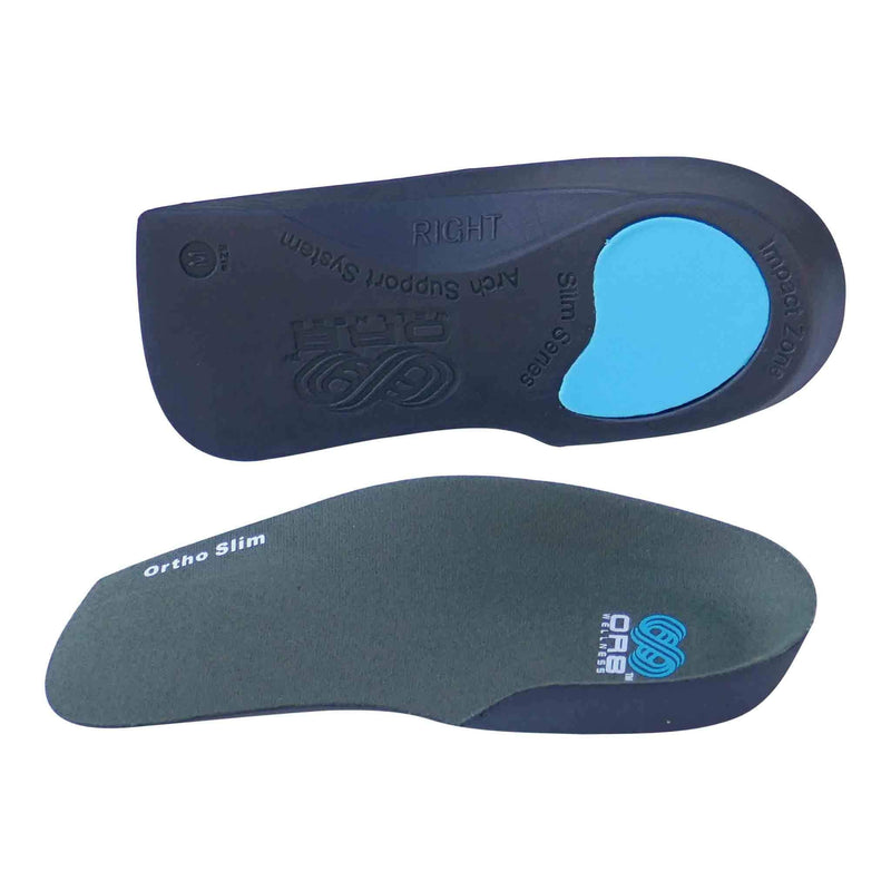 [Australia] - Narrow Fit ¾ Length Slim Shoe Inserts. Plantar Fasciitis Insoles. Orthotic Foot Supports. Flat Feet. Arch Support. Heel Pain Relief. S 5-6.5 