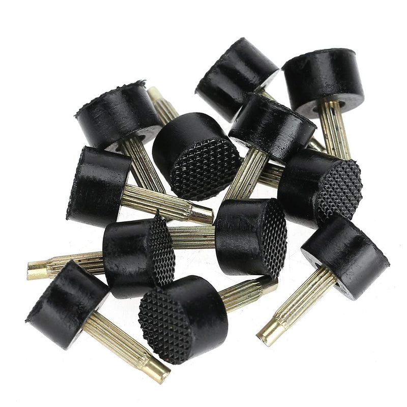 [Australia] - VOBOR U Shaped Heel Tip Heel Heel Cap Replacement Tips for High Heels Black High Heel Replacement Tips U Round Shape Heel Tip 60PCs (5 Different Size) 