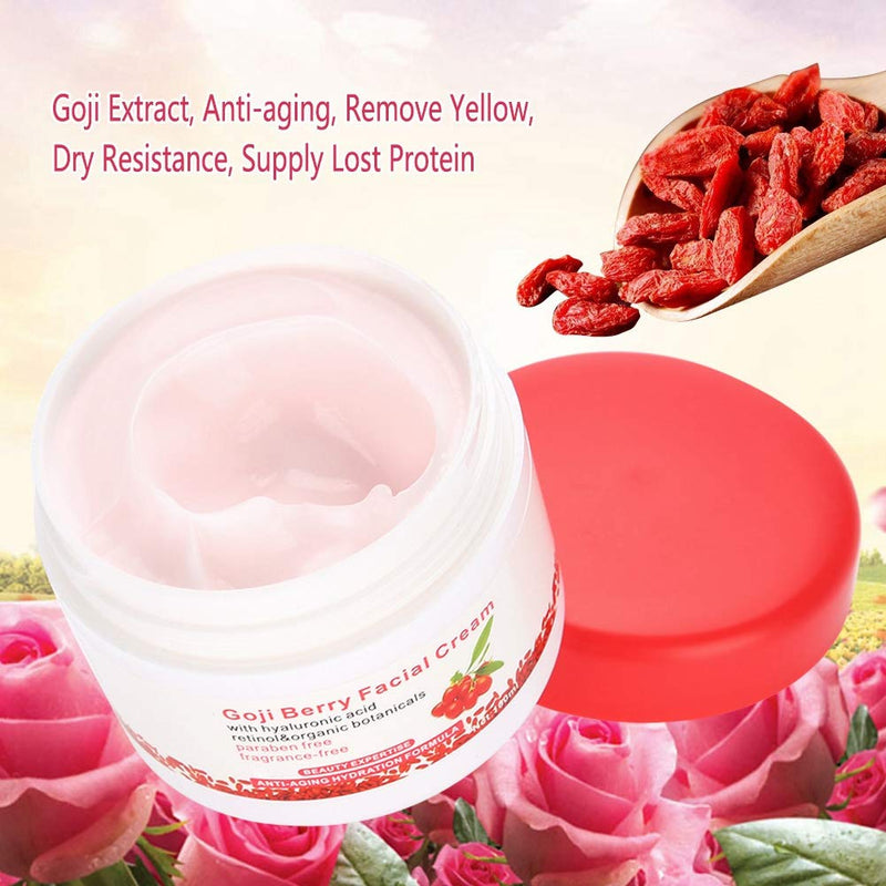 [Australia] - 100g face cream with red ginseng, invigorating moisturizer with glow effect, against wrinkles and dark circles, cream with folic acid against wrinkles and dark circles, firming face cream 