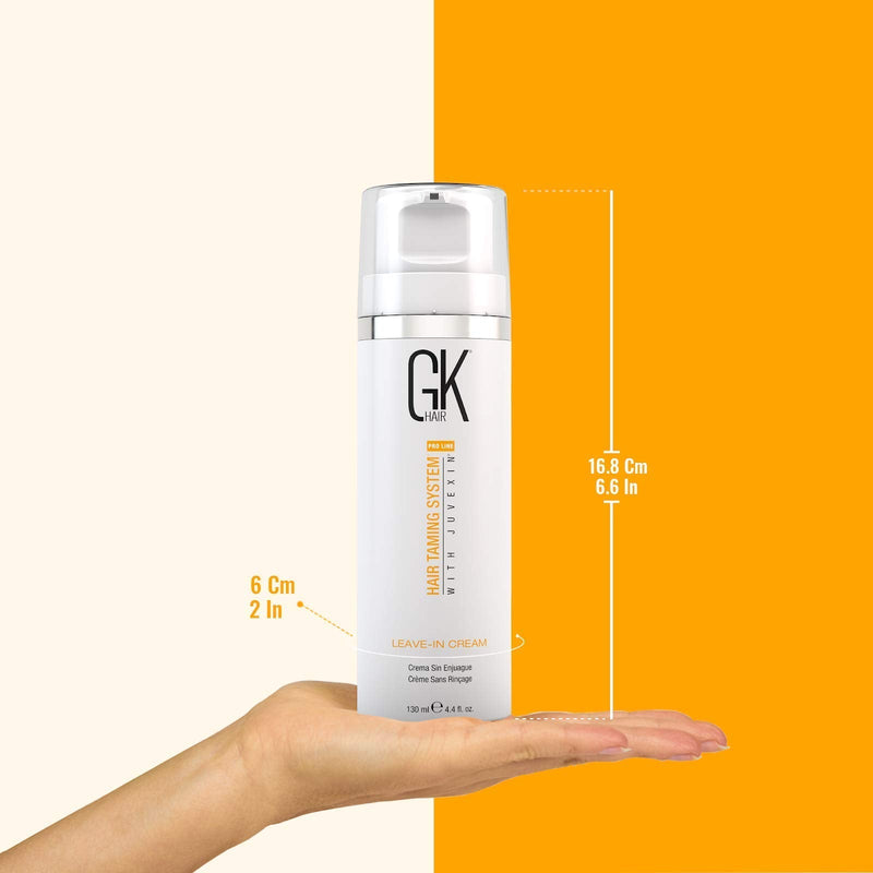 [Australia] - GK HAIR Global Keratin Leave In Conditioner Cream (130ml/4.4 Fl Oz) Conditioning Detangler Hydrating Smoothing Moisturizing & Frizz Control For Dry Damaged Hair Pre Swim Protection - All Hair Types 130ml 