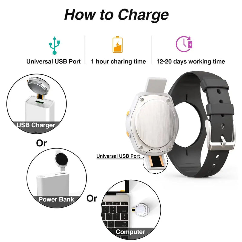 [Australia] - Led Digital Pedometer Watch , Digital Steps Tracker , Non-Bluetooth, Vibrating Alarm Clock, Stopwatch, Great Gift for Children Teens Girls Boys Women Black 