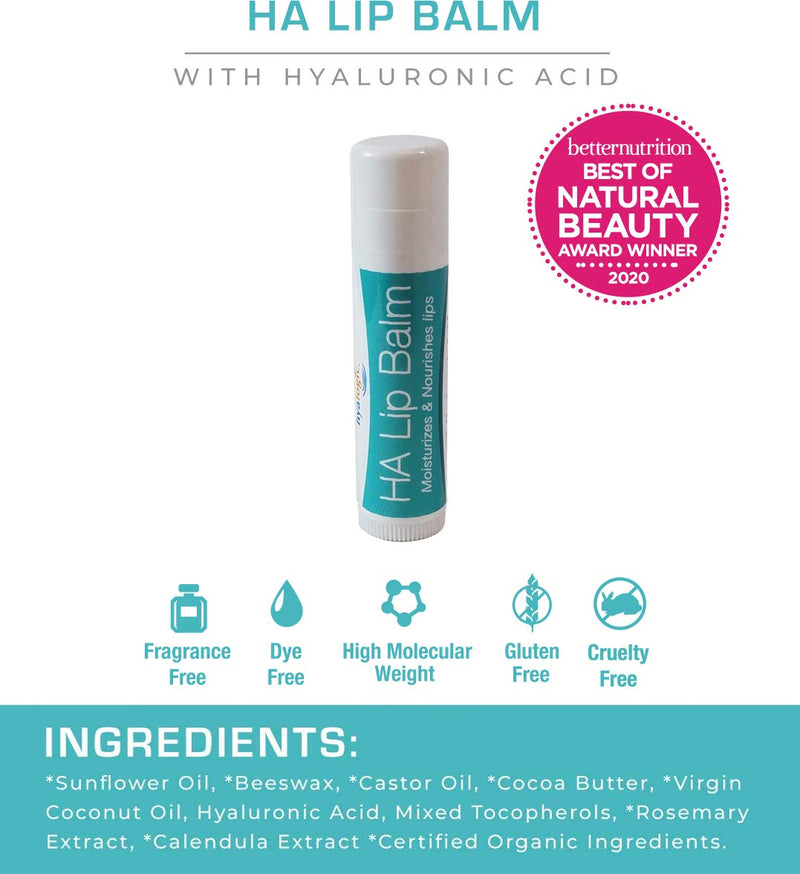 [Australia] - Hyalogic Liquid Synthovial Seven - Oral Hyaluronic Acid Supplement 1oz with Bonus Lip Balm HA Stick - Skin, Body and Lip Hydration 