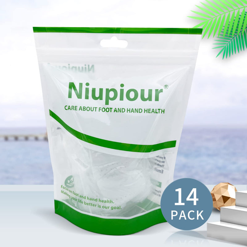 [Australia] - Niupiour Gel Big Toe Protectors, 14 Packs of Breathable Big Toe Caps, Silicone Toe Covers for Big Toe, Calluses, Blisters, Hammer Toe, Provide Pain Relief from Missing or Ingrown Toenails 