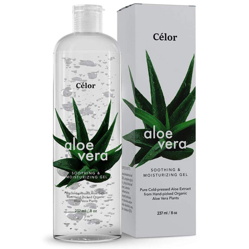 [Australia] - Aloe Vera Gel - 8 Oz - Pure Aloe Gel For Face - Aloe Vera Gel Face Wash and Body After Sun Care - From Fresh Aloe Plants - Soothing & Moisturizing Gel 8 Fl Oz (Pack of 1) 