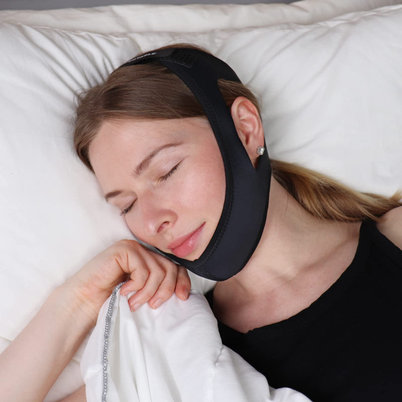 [Australia] - Chin Strap for Cpap Users, Anti Snoring Sleep Aid Solution for Men and Women, Adjustable Effectively Reduce Snoring, Stop Snore Device for Better Sleep (Pink) Pink 