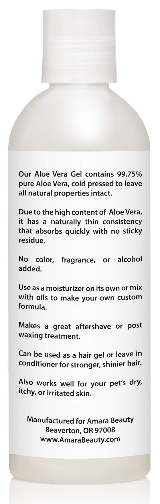 [Australia] - Aloe Vera Gel from Organic Cold Pressed Aloe for Face, Body, and Hair, 8 fl. oz. 