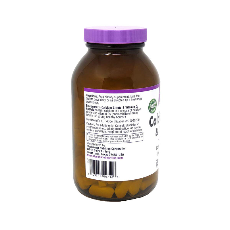 [Australia] - BlueBonnet Calcium Citrate Plus Vitamin D3 Caplets, 180 Count 1 