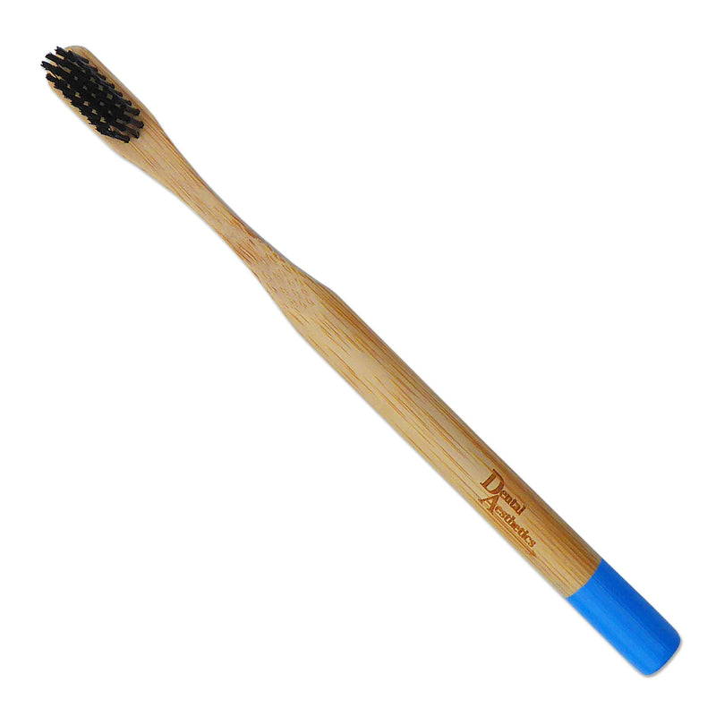 [Australia] - Bamboo Adult Toothbrush ~ Medium Firm Bristles Black & White (Set of 2) 