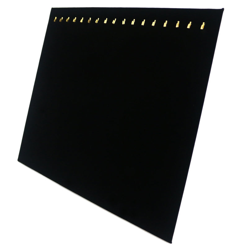 [Australia] - Ogrmar Black Velvet 17 Hook Necklace Jewelry Tray/Display Organizer/Pad/Showcase/Display case (17 Hook Necklace Display) 